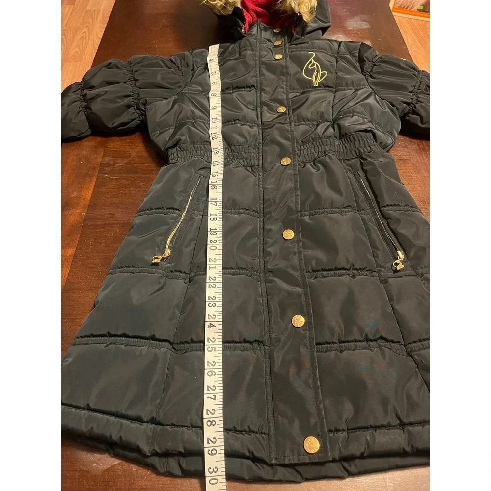 VTG BABY PHAT INSULATED PUFFER JACKET GIRLS S 7-8 FLEECE LINED FAUX FUR Y2K
